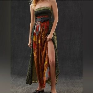 Tube top dress from Anthropologie